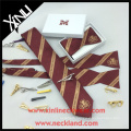 Silk Jacquard Necktie Self Tied Bow Tie with Custom Bow Tie Box Business Gift Set Executive